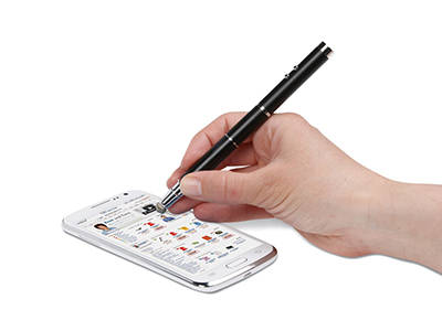 DUO Stylus Metal Pen, Laser & Flashlight