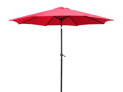 Red Outdoor Aluminum Patio Umbrella 