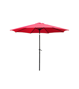Red Outdoor Aluminum Patio Umbrella 