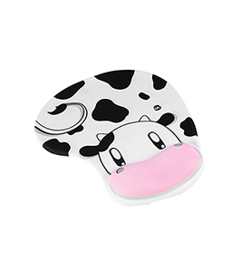Cow Wrist Rest Support Mouse Pad