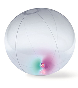 INFLATABLE BEACH BALL WITH LIGHT