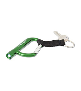 FLASHLIGHT CARABINEER WITH STRAP