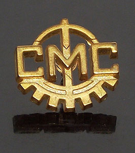 GOLD ALPHABET BADGE