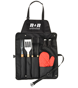 BBQ NOW APRON AND BBQ SET