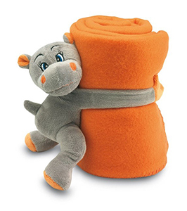 FLEECE BLANKET WITH TOY