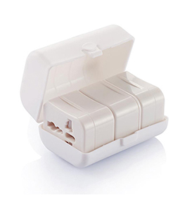 3-PIECE TRAVEL PLUG WITH USB PORT