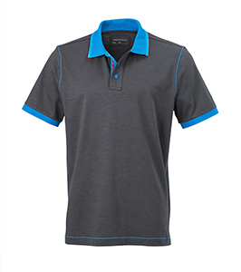 COTTON POLO SHIRT WITH CONTRASTING LINES