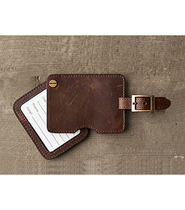 LEATHER LUGGAGE TAG