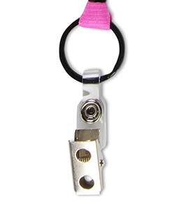 Snap with Metal Bulldog Clip Lanyard 