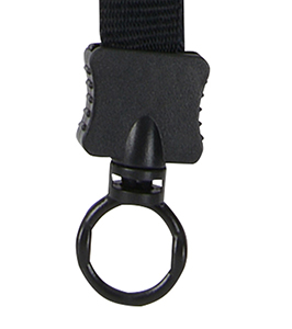 Smooth Nylon Lanyard With Plastic O-Ring