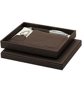 Balmain Ballpoint Pen, Wallet & Keychain Gift Set
