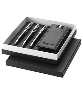 Balmain Ballpoint Pen, Rollerball Pen, Mechanical Pencil & Pen Pouch Gift Set