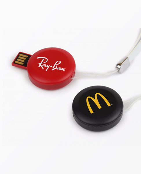 CIRCLE PLASTIC TWIST USB