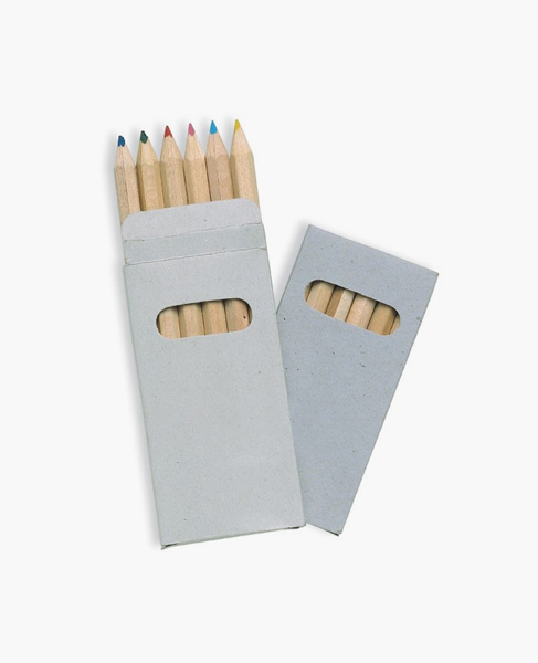6 Colored Pencils In Box