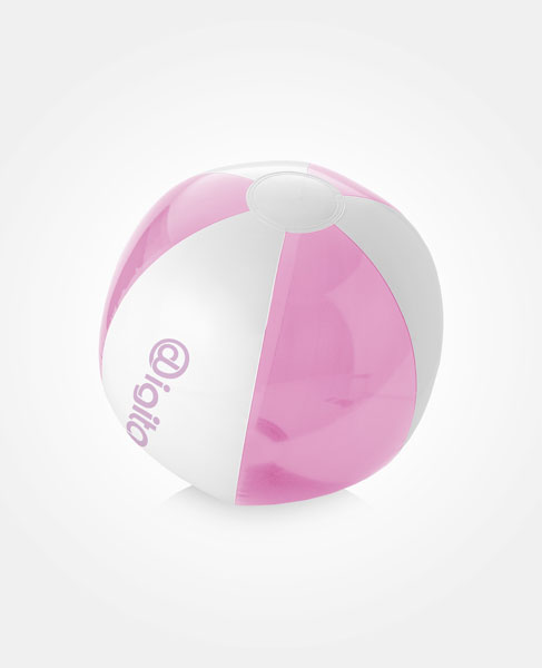 BONDI SOLID-TRANSPARENT BEACH BALL 25CM