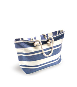 Canvas rope beach bag